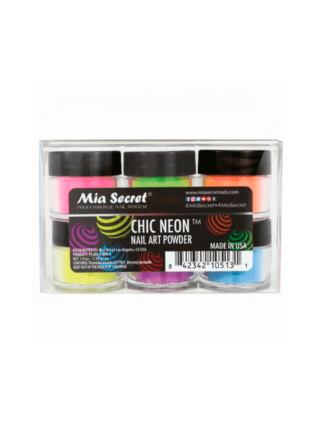 Chic Neon Acrylic Powder Collection 6 Pcs