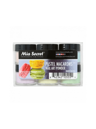 Pastel Macarons Acrylic Powder Collection 6 Pcs