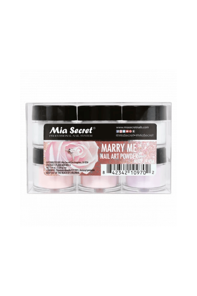 Marry Me Acrylic Powder Collection 6 Pcs
