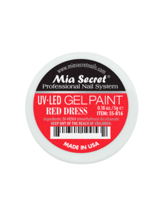 Gel Paint Red Dress