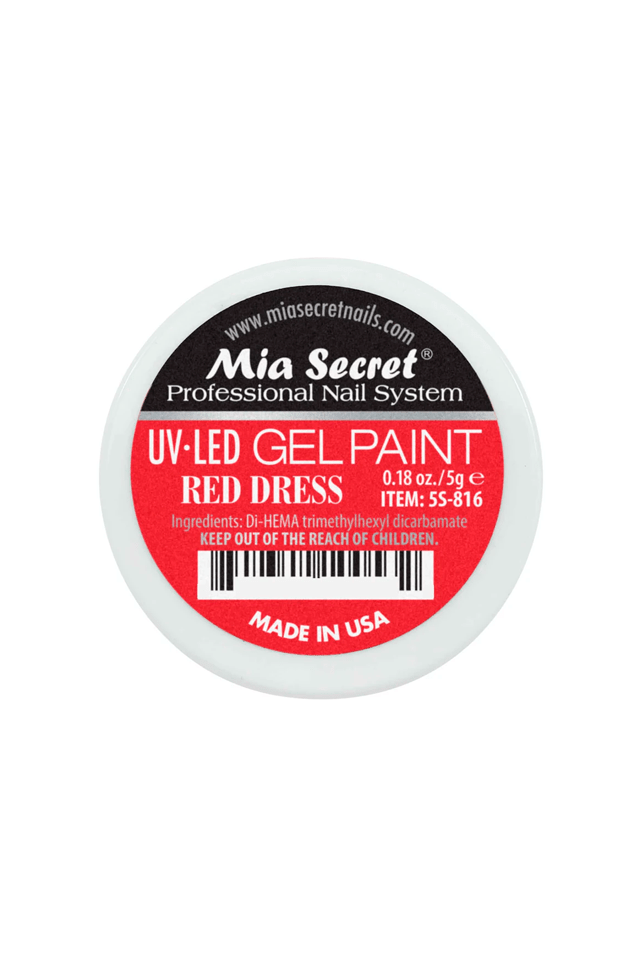 Gel Paint Red Dress