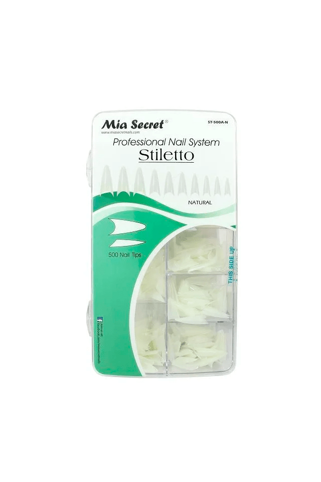 Tips Stiletto Natural x 500