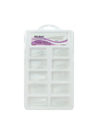 Tips Stiletto XL Transparente x 100